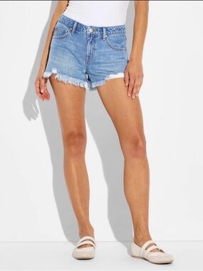 Women's Mid-Rise Denim Cut-Off Shorts -
Wild Fable™ Medium Wash 6
